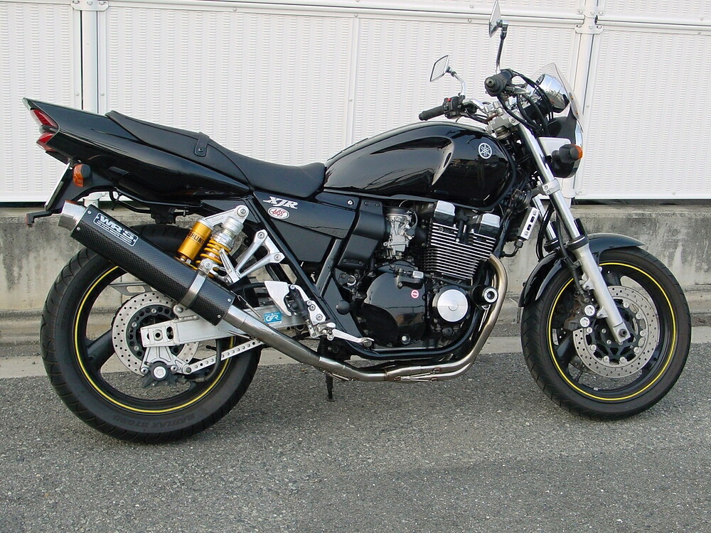 WR'S XJR400R フルエキゾースト ラウンド・カーボンサイレンサー JMCA SC2403JM