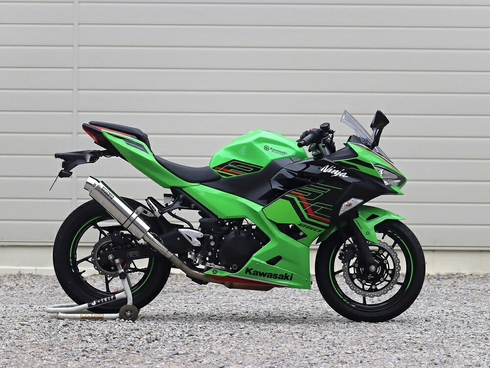 WR'S Ninja400 スリップオン ラウンド・ステンレスサイレンサー JMCA BF4430JM
