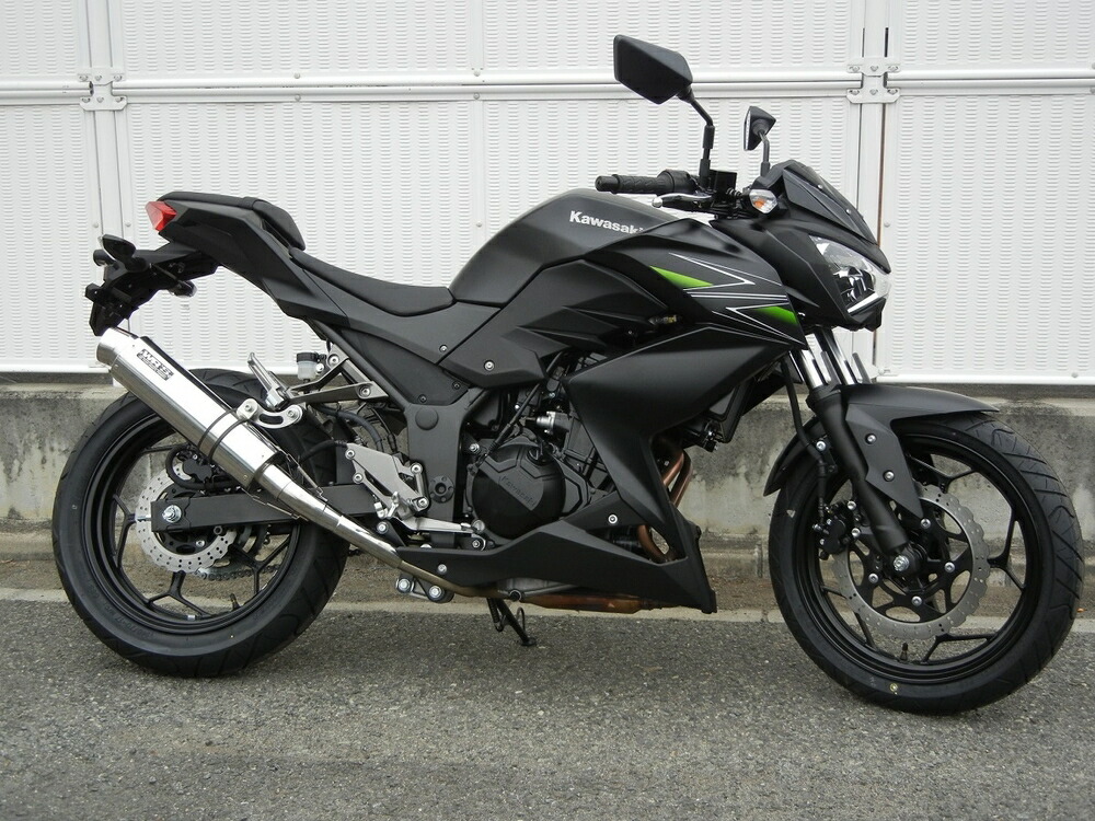 WR'S Ninja250 ABS スリップオン ラウンド・ステンレスサイレンサー JMCA BF4250JM