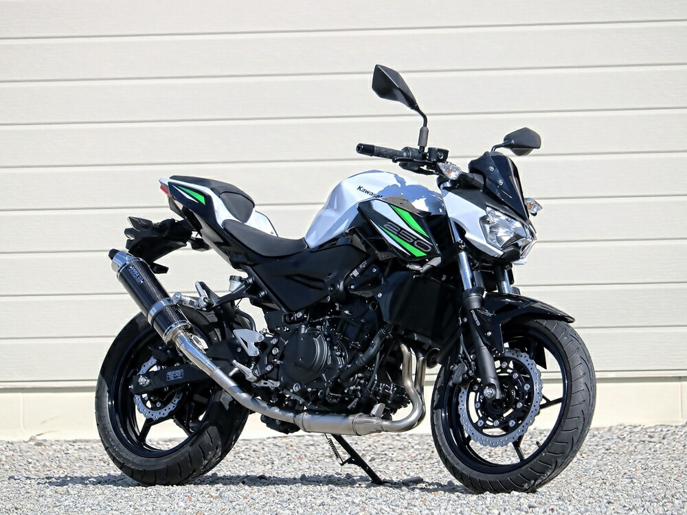 WR'S Z250 /Z400 スリップオン ラウンド・カーボンサイレンサー JMCA BC4275JM