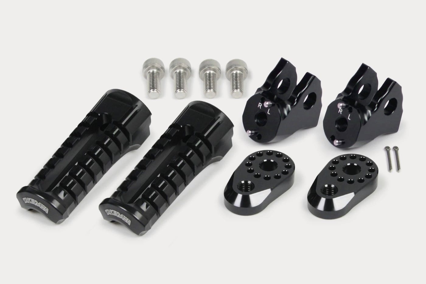 スペシャルパーツ武川 CT125 レブル250/500 CL250/500 アジャスタブルステップキット ブラック 06-13-0128｜PartsOnline 店