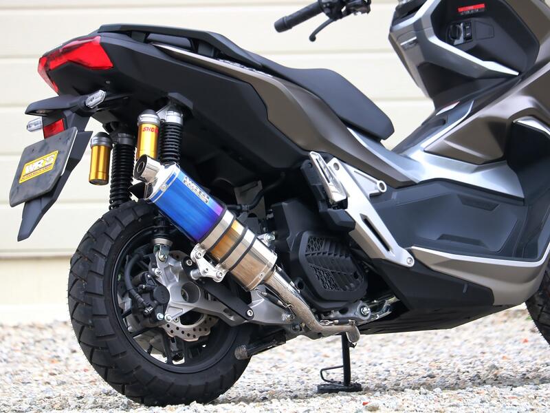WR'S Honda ADV150 ST-OVALフルエキゾースト 焼き色チタンサイレンサー仕様 LM1160JM|PartsOnline 店