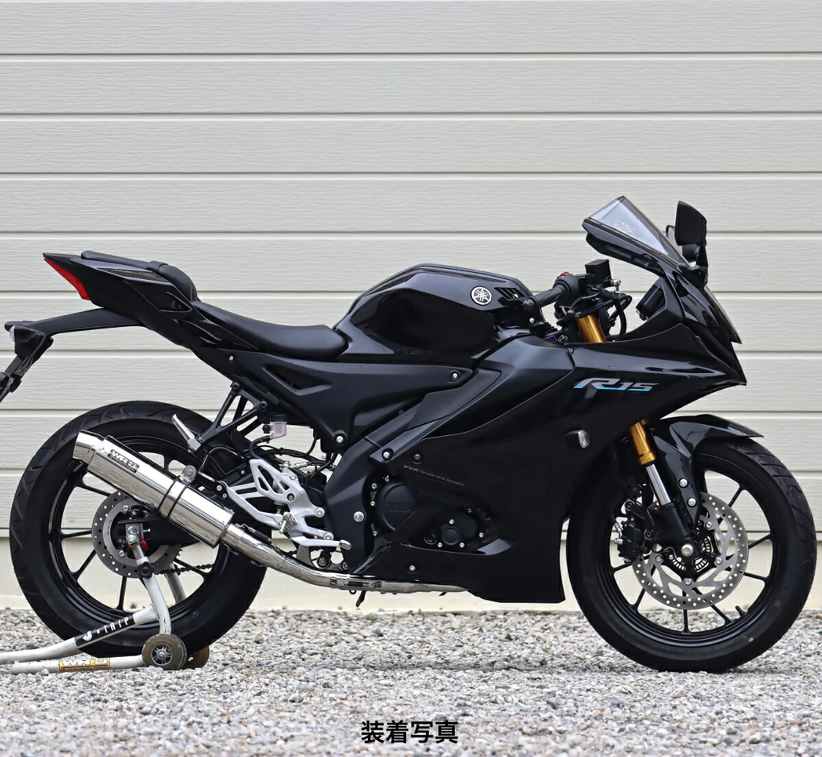 WR'S YZF-R125/R15/MT-125 ラウンドタイプフルエキゾーストマフラー（ステンレス） LA2140JM 37,180円