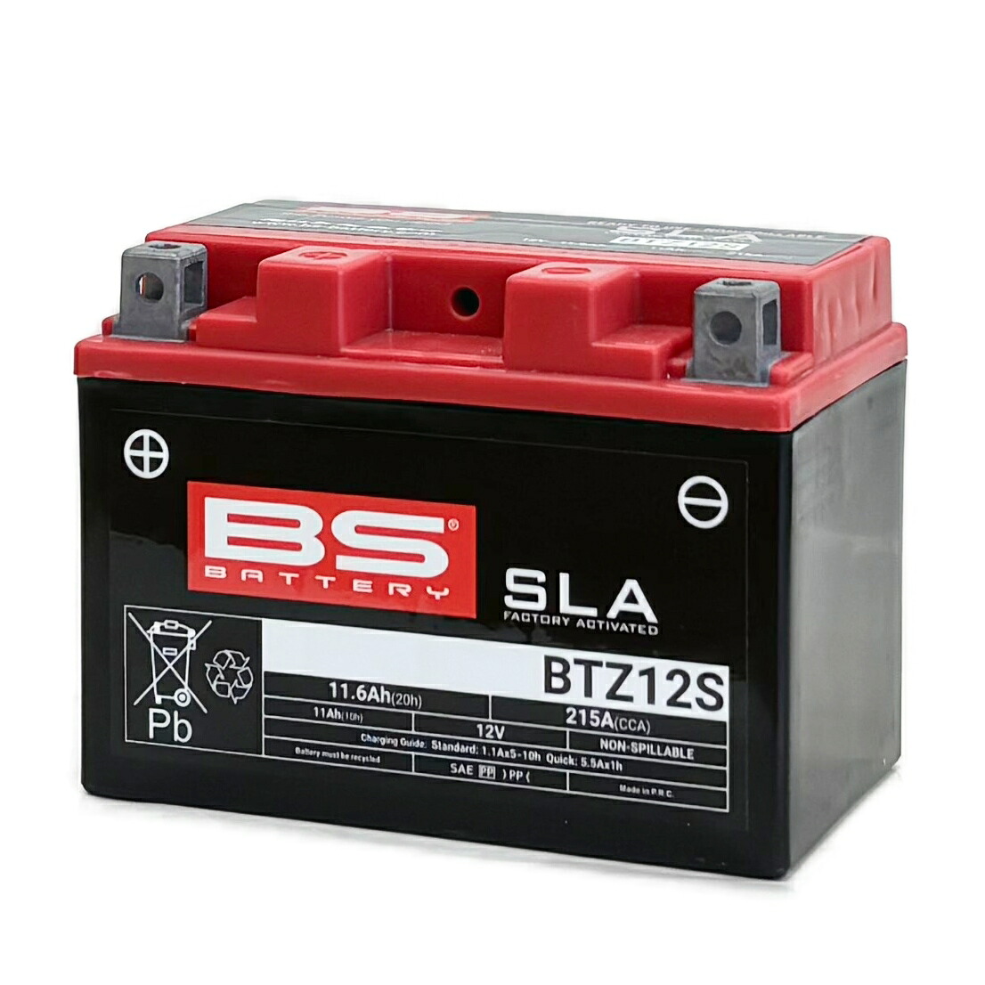 BS BATTERY BTZ12S VRLA（制御弁式密閉）バッテリー｜PartsOnline 店