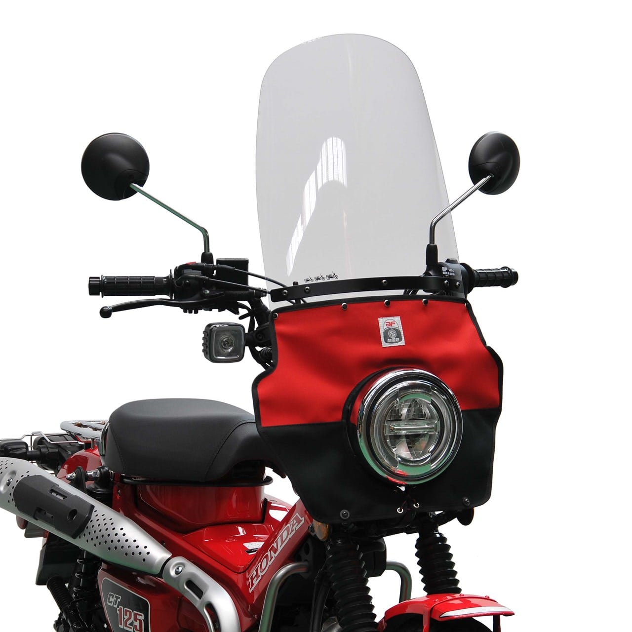 旭風防 HONDA CT125 ロング風防（赤黒たれ） アンダーリペアクロウモデル CT-T11｜PartsOnline 店
