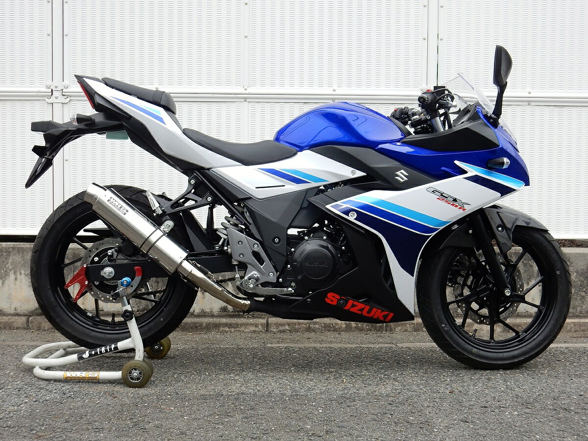 WR'S SUZUKI GSX250R SLIP-ON ラウンドステンレスサイレンサー BF3220JM