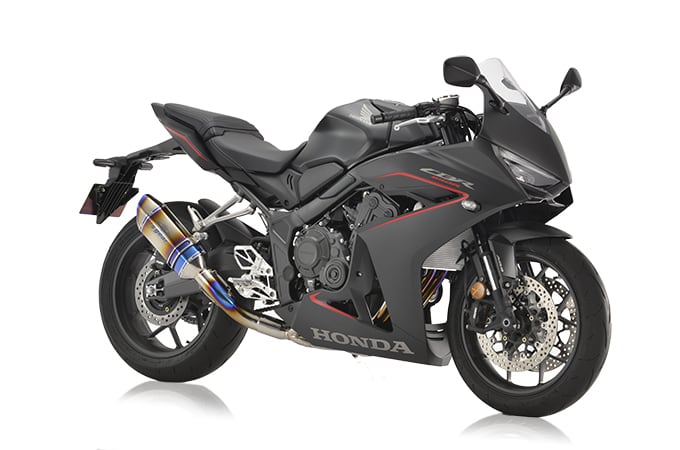 アールズギア CBR650R('19~),CB650R('19~) GP SPEC フルエキゾースト シングル チタンドラッグブルー GH58-T1SD|PartsOnline 店
