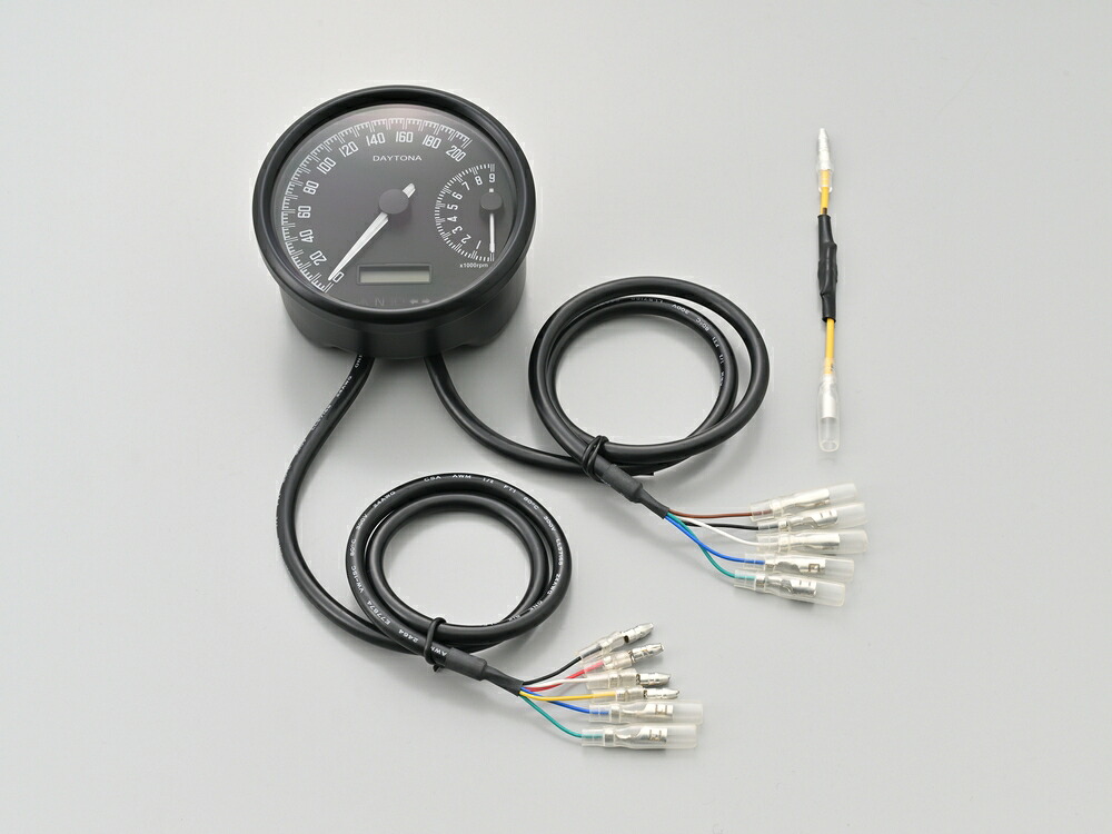 DAYTONA VELONA W 電気式スピード＆タコメーター Φ80 48138