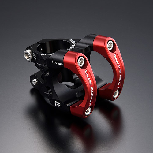 ワイズギア PAS OVER Racing MTBステム 35&times;35mm ブラック/レッド Q5K-ORP-125-041｜PartsOnline 店