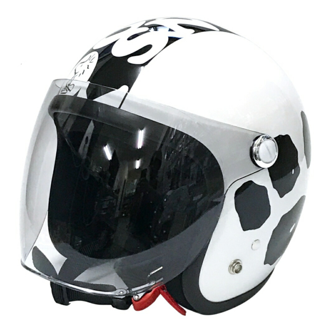 美品 SNJ-116 SMサイズ SNOOPY スヌーピーカーニバル ヘルメット SNOOPY（スヌーピー） ヘルメット ジェットシールド付 SNJ-116