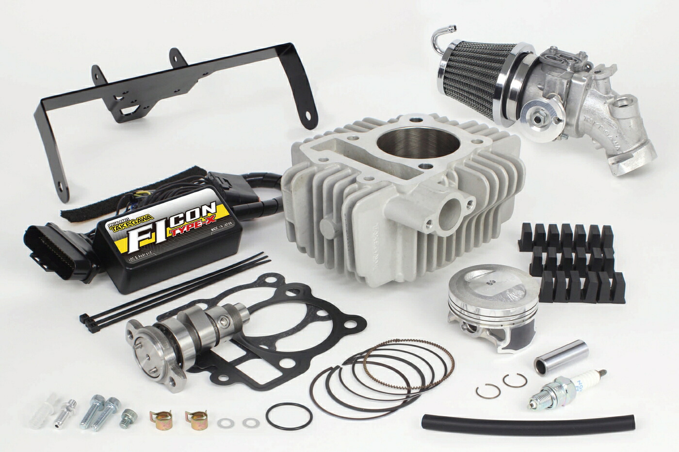 スペシャルパーツ武川 Z125 PRO ハイパーSステージN-20ボアアップキット178cc(ビッグスロットルボディー) 01-05-5482