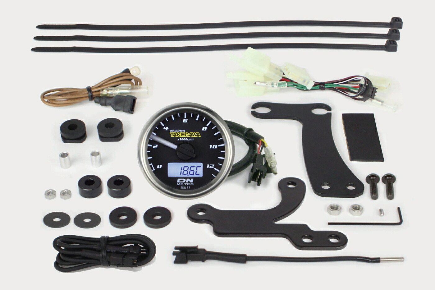 スペシャルパーツ武川 ダックス125 Φ48スモールDNタコメーター 12500RPM 05-05-0124
