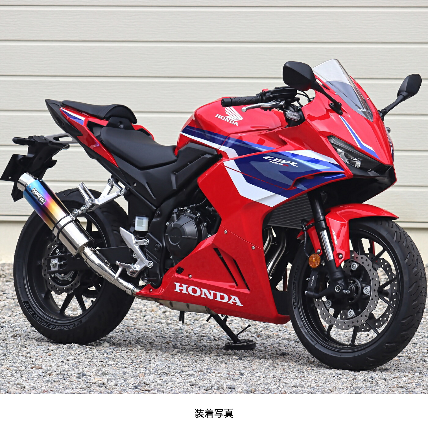WR'S HONDA CBR400R('24-) ラウンドスリップオンマフラー（焼き色チタン） BK1470JM