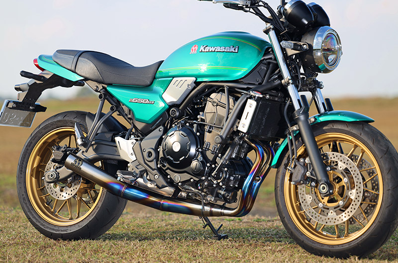 SP忠男 Kawasaki Z650RS POWERBOX FULL 2in1チタンブルー Z6R-PB-03