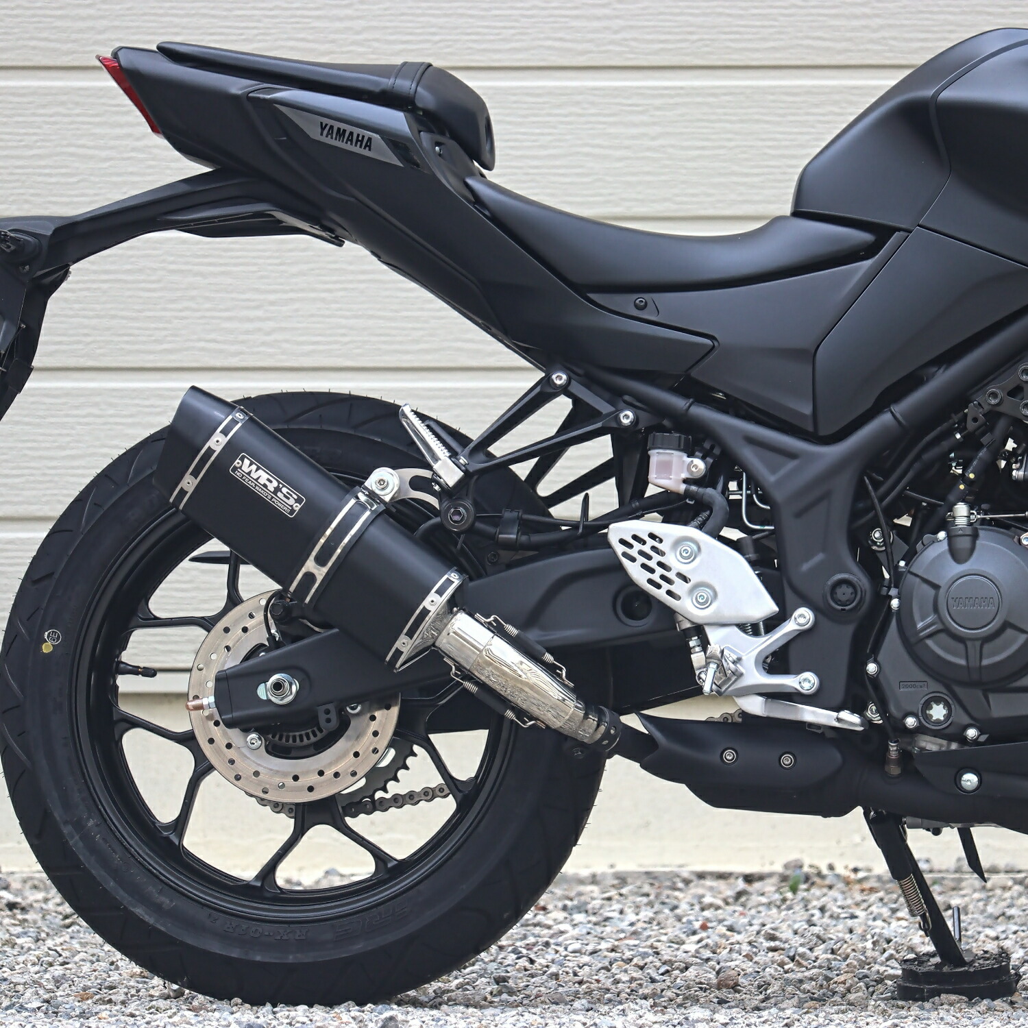 WR'S YZF-R25(’25-)/MT-25(’25-) SS-OVAL スリップオンマフラー(F-BLACKチタン) SF2280JM|PartsOnline 店