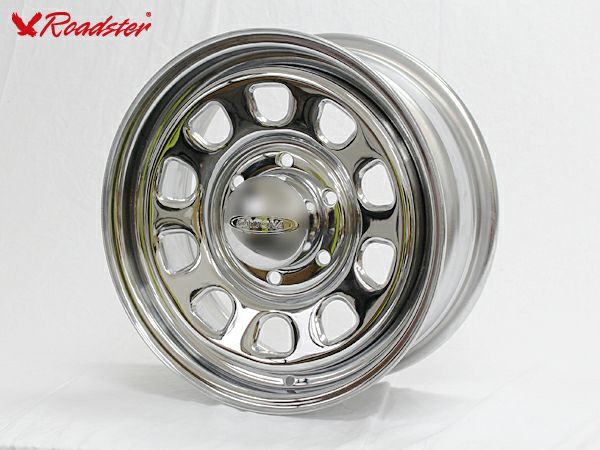 Nv350キャラバンにベストマッチ Roadster Daytona Rs 16インチ 6 5j 6穴 クローム フロント 48 2本 リア 38 2本 計4本セット Rvcconst Com