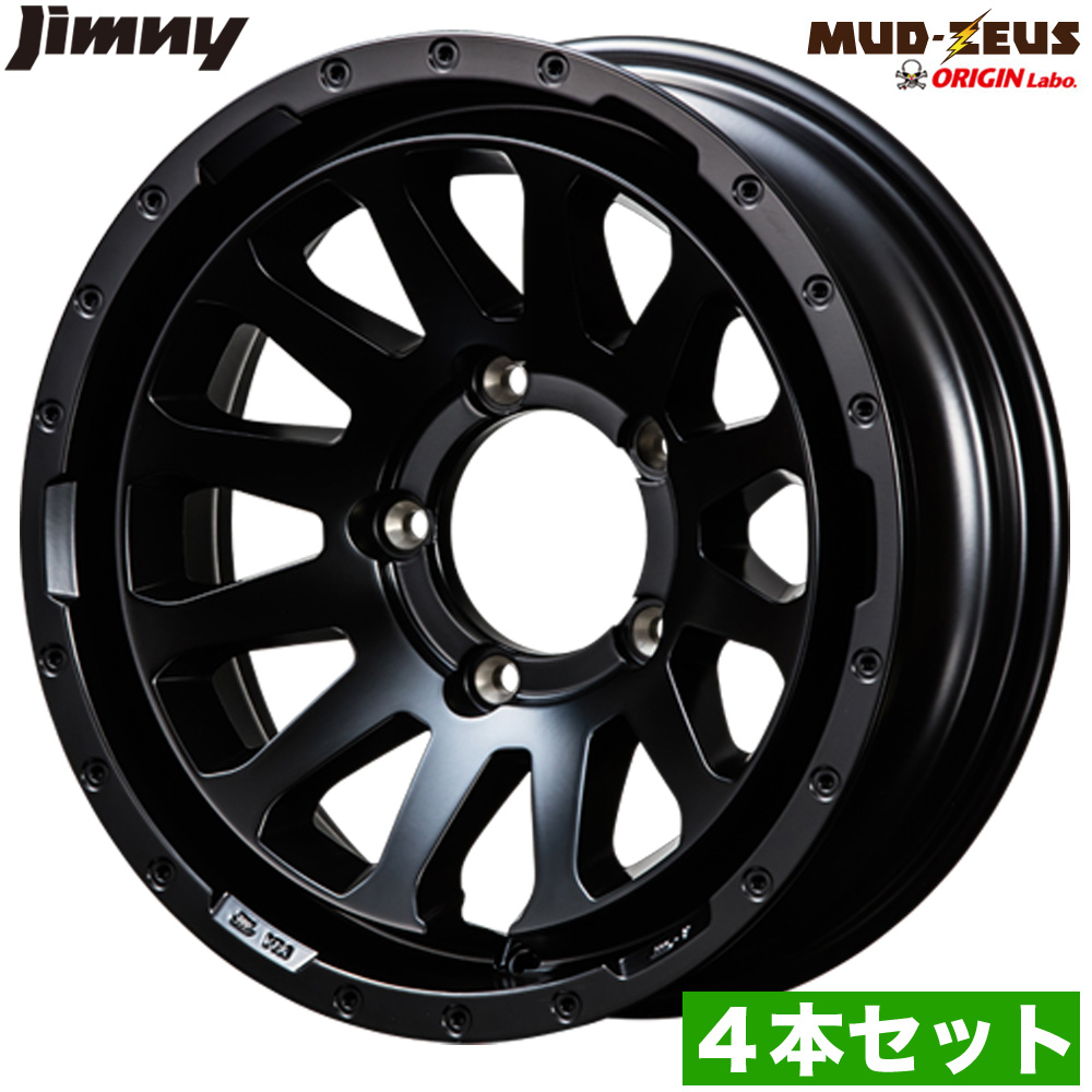 楽天市場】ジムニー ホイール 4本セット MUD-ZEUS 16インチ 5.5J -20 