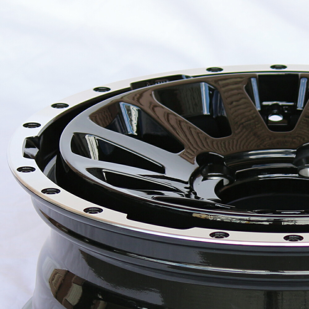 MUD-ZEUSJimny5.5J+20グロスブラック+YOKOHAMAジオランダーM/TG003185/85R16105/103LT1本セット