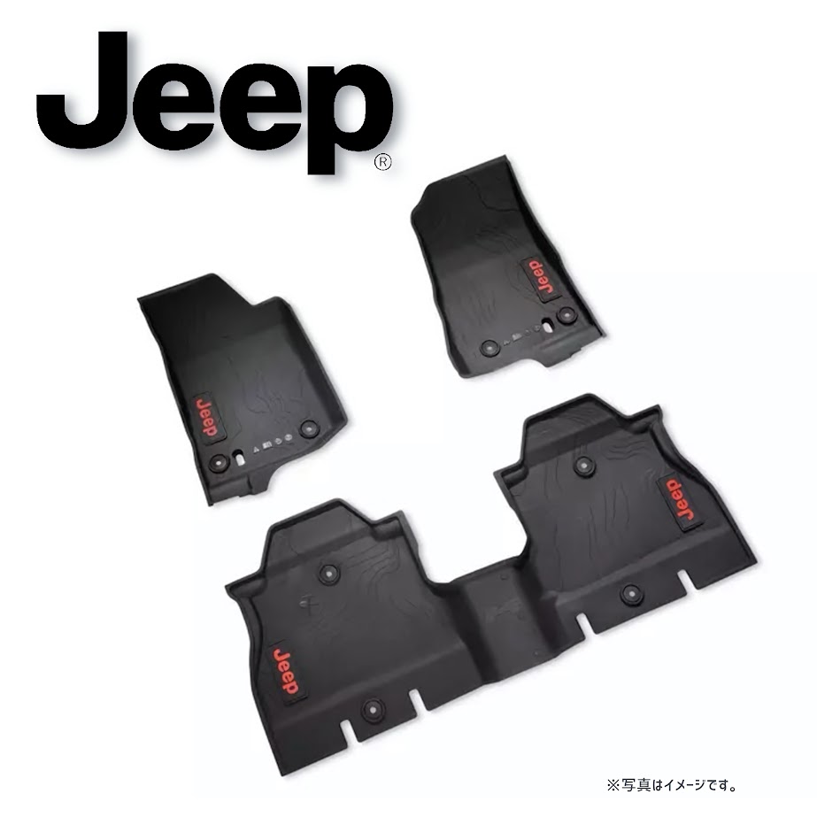 Jeep 純正 オールウェザーフロアマット Jeep Wrangler JL用|パーツショップアルファ店