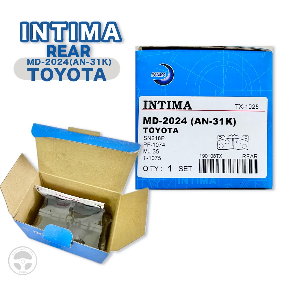 INTIMA(インティマ) リヤディスクパッドセット セリカ / マークII / クレスタ / チェイサー (旧車) MD-2024(AN-31K)
