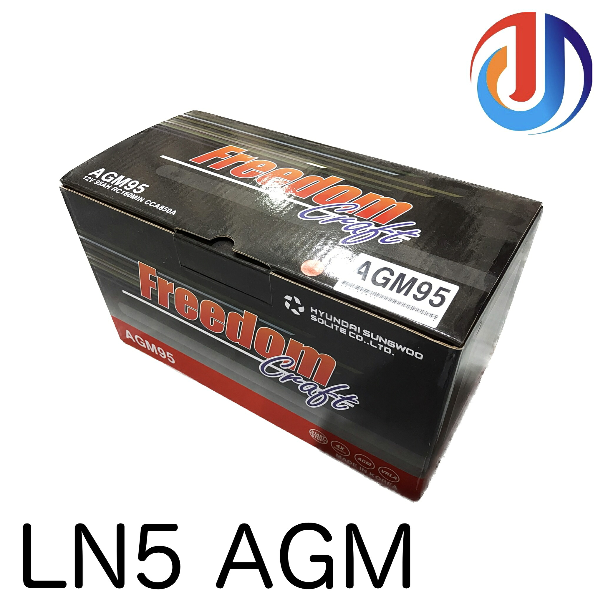 フリーダムクラフト FREEDOMCRAFT バッテリー AGM LN5 L5 輸入車用 FD-AGM95｜パーツショップアルファ店