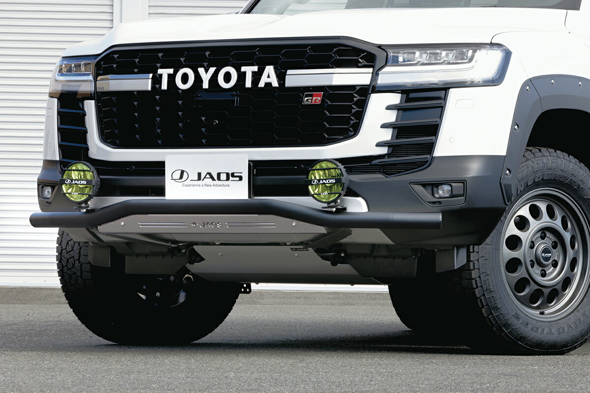 【最大P10倍】JAOS フロントスキッドバー ブラック／ブラスト ランドクルーザー 300系 GR SPORT・VX / AX / GXFRONT SKID BAR BLACK/BLAST LC300 GR-S 21+ E｜PARTS SHOP 4U