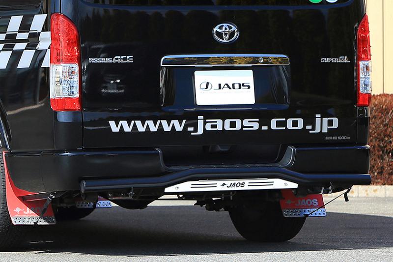 【最大P10倍】JAOS ジャオス リヤスキッドバー ブラック／ブラスト ハイエース ワイドボディ　200系 04.08- B154202C REAR SKID BAR 送料無料 B154202C｜PARTS SHOP 4U
