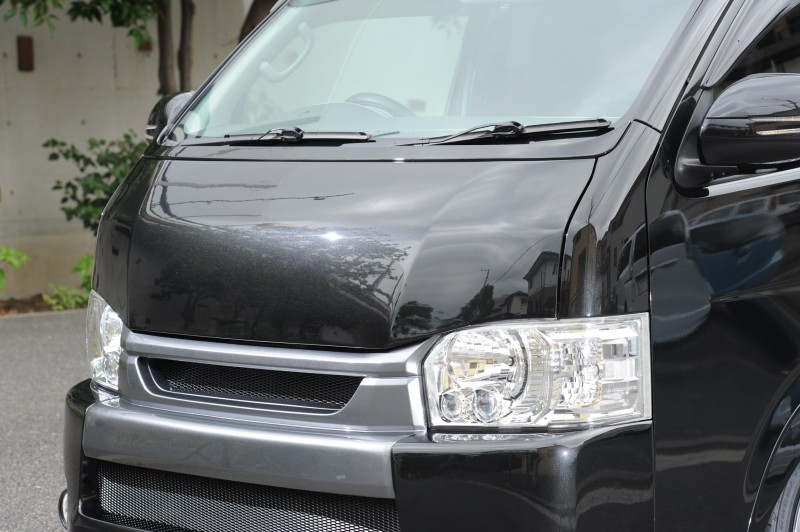 【最大P10倍】TSD styling 3型4型エアロ HIACE TYPE-2ボンネット 未塗装ハイエース 4型以降ナロー用 カスタム 改造｜PARTS SHOP 4U