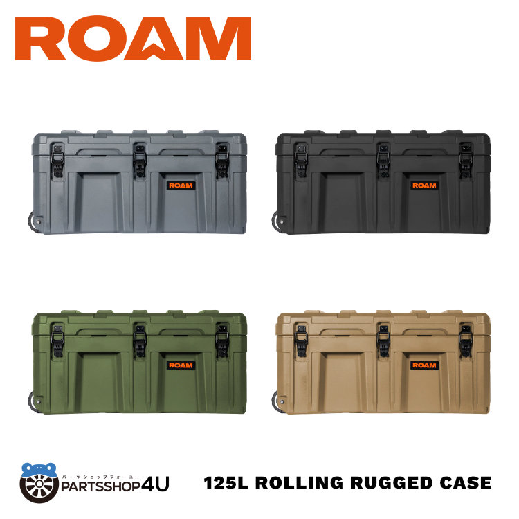 【楽天市場】【最大2,000円OFF】ROAM ラギッドケース 150L Rolling Rugged Case Black Slate アウトドア  収納 頑丈 後部座席 荷台 ルーフラック キャンプ 防塵 防水 おしゃれ かっこいい アメリカ スキー スノーボード 頑丈 box : PARTS  SHOP 4U