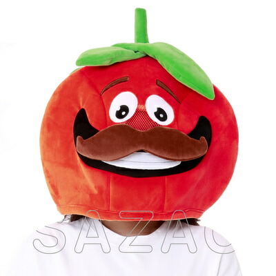 コスプレ 仮装 SAZAC(サザック) デカヘッド FORTNITE(フォートナイト) トマトヘッド デカヘッド 【 ハロウィン 衣装 かぶりもの 帽子 変装グッズ パーティーグッズ ハット プチ仮装 キャップ キャラクター 】