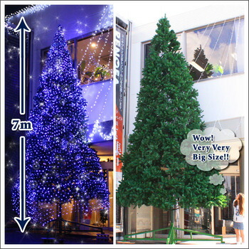 クリスマスツリー 700cmクリスマスツリー(7m大型・ビッグツリー) 【 大きい 装飾 飾りなし グリーンヌードツリー 】