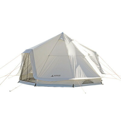 【取寄品】 CAPTAIN STAG(キャプテンスタッグ) CSクラシックス ワンポールテント DXオクタゴン460UV UA-47 アウトドア用品 タープ 大人 大型ワンポールテント 通気性メッシュパネル 着脱可能フロアシート インナーテント付属 ジュラルミンペグ付属 キャリーバッグ付き｜パーティワールド