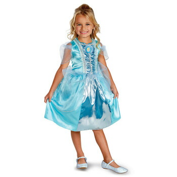 コスプレ 仮装 シンデレラドレス スパークル 女の子用 XS(3T-4T) ディズニー コスチューム 仮装 コスプレ衣装 キッズ 子供用XS(3T-4T) 光沢感のある素材 シースルーのオーガンジー