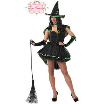 コスプレ 仮装 ウィキッド・ウィッチ 大人用(S) オズの魔法使い コスプレ衣装 仮装 ファンタジー フィクション 魔女 フィッシュテールデザイン エレガント