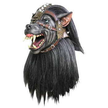コスプレ 仮装 ウルフウォリヤーマスク プチ仮装 コスプレ小物 小道具 ホラーマスク ハロウィン 天然ラテックス製 汚れた場合は濡れたスポンジ等でふき取ってください