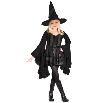コスプレ 仮装 ステッチウィッチ 子供用(S) 魔女 コスチューム 仮装 コスプレ衣装 キッズ ファンタジー フィクション かわいい 子供用S ハロウィン ドレス ハット ベルト