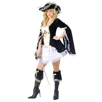 コスプレ 仮装 ミッドナイト・マスケット SM 女海賊 コスチューム 仮装 コスプレ衣装 ファンタジー フィクション パイレーツ 大人 ドレス 帽子 ブーツカフス｜パーティワールド