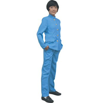 コスプレ 仮装 カラフル学ラン レディース ブルー 仮装 コスプレ衣装 大人用 学生 幼稚園児 女性 フィットパンツ 飾りポケット