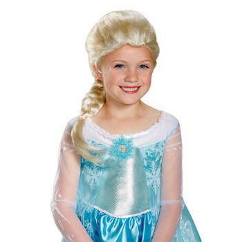コスプレ 仮装 アナと雪の女王 エルサ ウィッグ 女の子用 【 コスプレ 衣装 ハロウィン パーティーグッズ かぶりもの 子供 ウィッグ かつら ディズニープリンセス キッズ 変装グッズ ハロウィン 衣装 子ども用 プチ仮装 カツラ 正規ライセンス品 子供用 公式 】