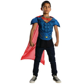 コスプレ 仮装 子ども用マッスルチェストスーパーマン ルービーズジャパン マン・オブ・スティール コスプレ衣装 仮装 映画キャラクター 子供 マッスルチェスト付きシャツ マント