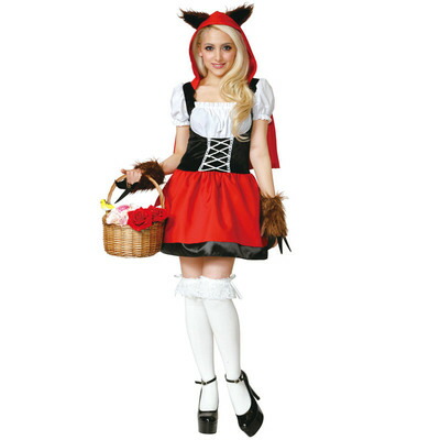 コスプレ 仮装 大人用レッドライディングフード ルービーズジャパン 赤ずきん コスチューム 仮装 コスプレ衣装 童話 おとぎ話 Stdサイズ ケープ付き グローブ付き