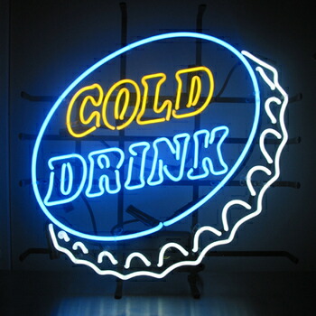 【取寄品】 ネオンサイン Cold Drink 店舗装飾品 その他 季節のイベント用品 レトロデザイン 店舗ディスプレイ用