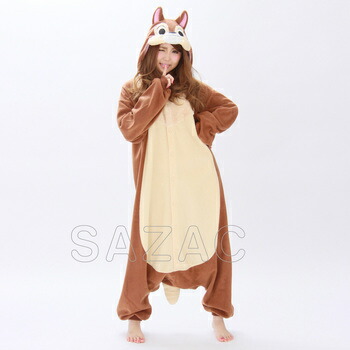 コスプレ 仮装 SAZAC(サザック) パイル着ぐるみ チップ 【 コスプレ 衣装 ハロウィン 仮装 コスチューム ディズニー グッズ 可愛い パジャマ レディース 着ぐるみ 大人用 メンズ 余興 女性用 きぐるみ かわいい 男女兼用 パーティーグッズ 男性用 公式 キグルミ 】