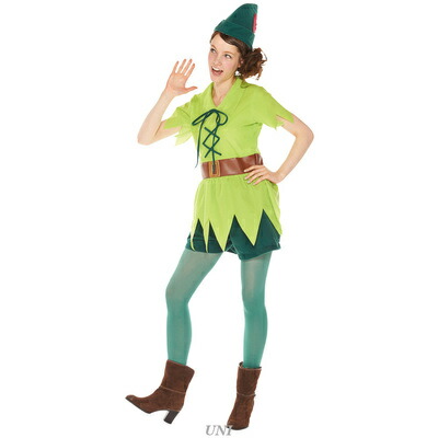 コスプレ 仮装 ピーターパン 女性用 【 コスプレ 衣装 ハロウィン 仮装 コスチューム ディズニー グッズ 大人用 レディース 公式 余興 童話 正規ライセンス品 パーティーグッズ おとぎ話 】