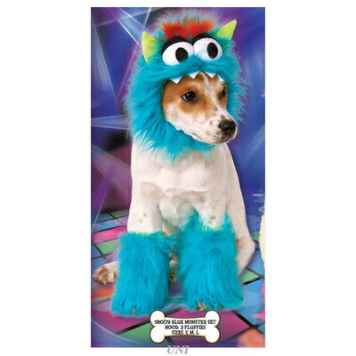 モンスターセット ブルー ペットコスチューム M ペット用品 犬 ドッグウェア 犬用品 ペットグッズ イヌ 服 Crunchusers Com