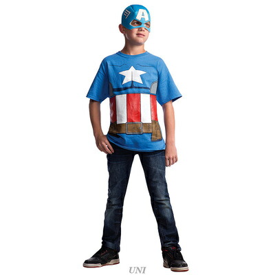 楽天市場】コスプレ 仮装 クラシックキャプテンアメリカTシャツ