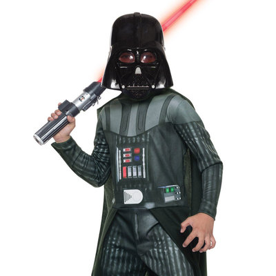 ダースベイダー　コスチューム　等身大　star wars ライトセイバー 楽天市場】コスプレ 仮装 ダースベイダーキット 子供用 (ライト