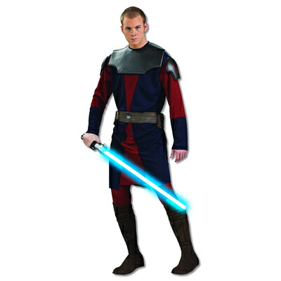 コスプレ 仮装 DX アナキン・スカイウォーカー Std Rubies Costume Co スターウォーズ コスチューム 仮装 コスプレ衣装 映画キャラクター 男性用Std 大人 アーマー付きチュニック ブーツカバー付きパンツ ベルト｜パーティワールド
