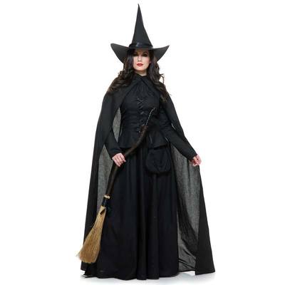 コスプレ 仮装 ウィキッドウィッチ XS Charades コスチューム 仮装 コスプレ衣装 ファンタジー フィクション 魔女 大人 バック付きワンピース マント ベスト とんがり帽子