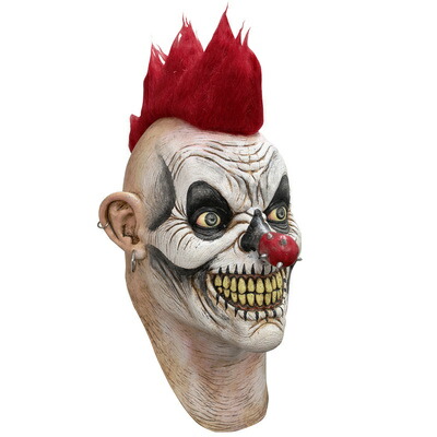 コスプレ 仮装 パンクピエロマスク Ghoulish プチ仮装 コスプレ小物 小道具 ピエロ用小物 ハロウィン 天然ラテックス製 お手入れ方法:濡れたスポンジでふき取り|パーティワールド
